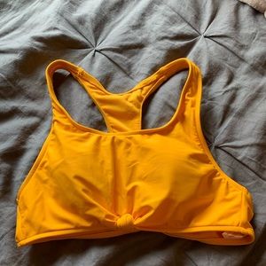 Mustard/ Gold bikini top